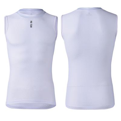 China OEM Breathable Summer Men Cycling Bike Shirt Sleeveless Quick Dry Base Layer Invests Breathable Riding Knit for sale