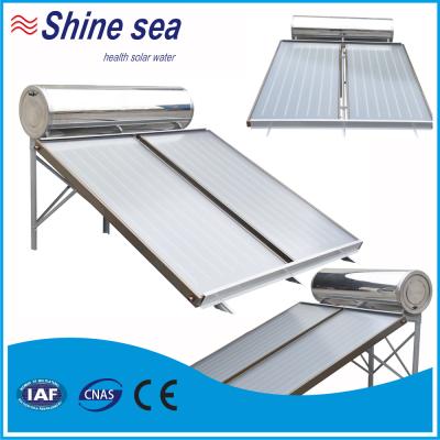 China Bath 300 Liter Flat Plate Water Heater Green Solar Energy Panel Collector for sale