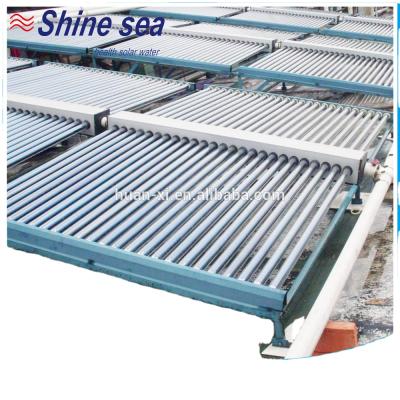 China 2020 best double glass performance wings solar collector, solar heating project system for school, hotel, hospital for sale