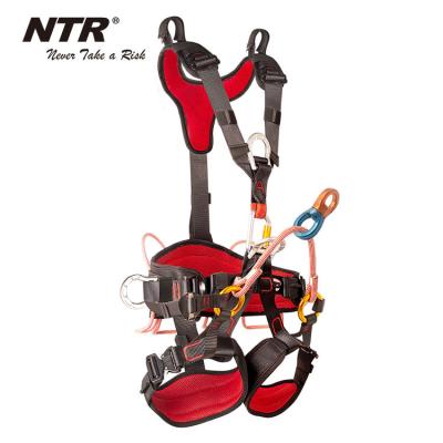 China Polyester/aluminum/steel SRT harness for fall protection, tree climbing, arborist, rope access, rescue for sale