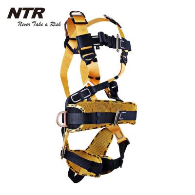 China Fall Protection Scaffolder Erector Fall Arrest Body Foofing Harness Full with Lanyards for Evotech Accident Protection for sale