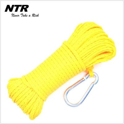 China Eco-friendly PE Braided Hollow Rope Anchor Dock Line For Mooring for sale