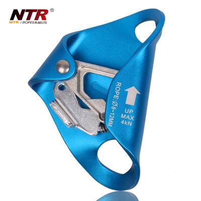 China Outdoor Aluminum Alloy Chest Climbing Upside Abdominal For Vertical Rope Climbing With Free Decal for sale