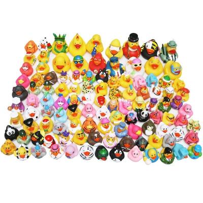 China PVC Fashion Cute Toys Spray Bulk Rubber Toy Water Duck Baby Kid Child Bath Animal Toys for sale