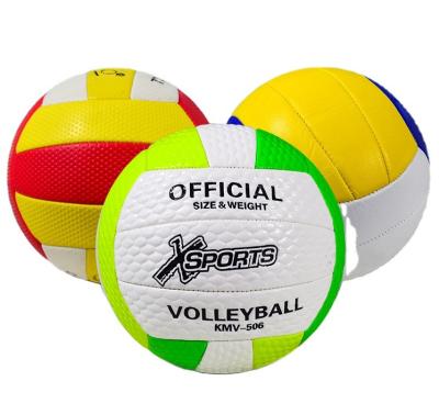 China Sports Toy Hot Selling Soft Size Foam Beach Game Machine Sewn Official Volleyball for sale