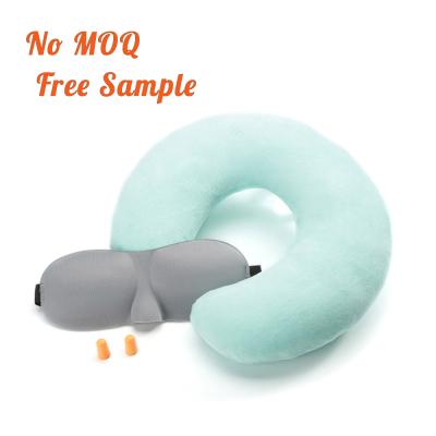 China Soft Sleep Travel Cushion Pillow and Eye Mask for sale