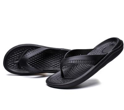 China CUSHIONING Slipper Flip Flops Hollow-out Anti-skid Strap Summer Men's Casual Shoes for sale