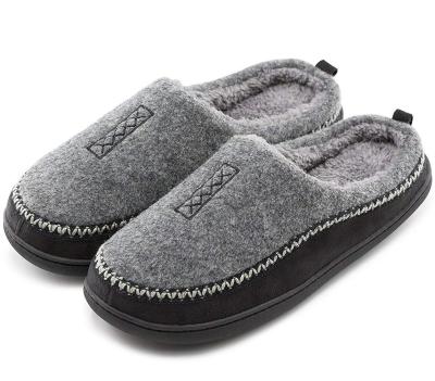 China Fashion Trend Wool Memory Foam Slippers Indoor Slippers Cover Slippers Cotton Fabric Warm Bb Eva Men And Women Comfortable Plush 10 Pairs for sale