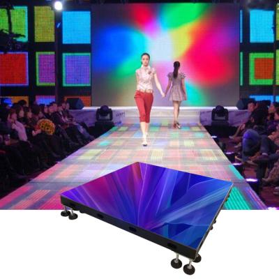 China Warehouse lights virtual sensor interactive p3.91 p4 p62.5 advertising led dancing video danc floor led display screen for sale