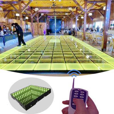 China Hotel High Power Playground Playground DJ 3d Mirror RGB Led Dance Floor For Party Lights Brick Li for sale