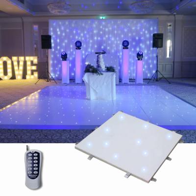 China Warehouse exagon lightweight vinyl wrap sprung stage laminate pvc splicing matt glossy wedding floor for strip dance hall foam block for sale