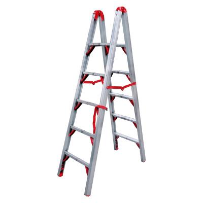 China Hot Selling Aluminum Alloy Folding Ladders Trusted Simple Straight Ladder With Support Stick Ladder Diagonal Folding Ladder for sale