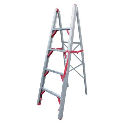 China Easy Collapsible Lightweight Aluminum Multi Function Folding Ladders Purpose Folding Home Use Step Ladder Stick Ladder Portable Folding Ladder for sale