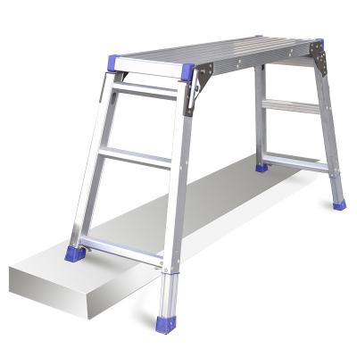 China Folding Ladders Lifting Car Platform Ladder Folding Work Platform Adjustable Washing Aluminum Ladder Sneaks Industrial Ladders Benches Drywall for sale