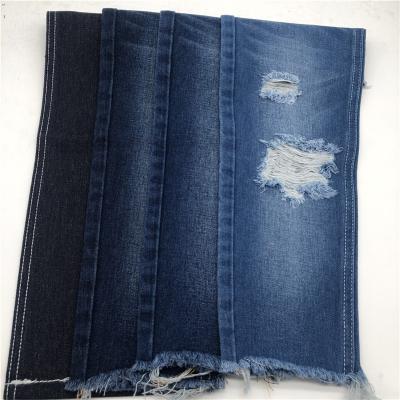 China Indigo 11.2oz color cotton polyester rayon heavy deep windproof jeans fabric long term production for sale