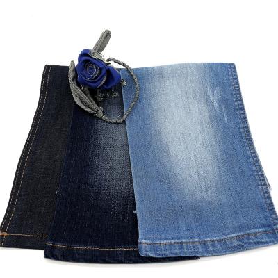 China Deep Blue 9oz 98% Cotton 2% Elastane Windproof Stretch Denim Fabric for sale