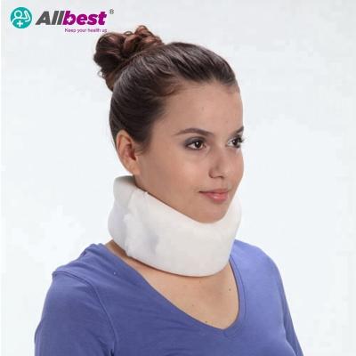 China Sofe Comfortable Postoperative White Cervical Collar for sale