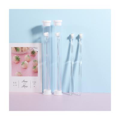 China Reusable Hot Transparent Individually Wrapped Toothbrush in 2023 Sales Infant and Toddler Manual Soft Fur Child Toothbrush for sale