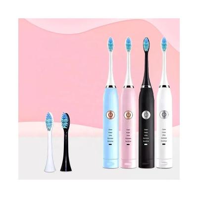 China Good Selling Soft Fur Reusable USB Charging Convenience Adult Travel Home Five Speed ​​Waterproof Electric Toothbrush for sale