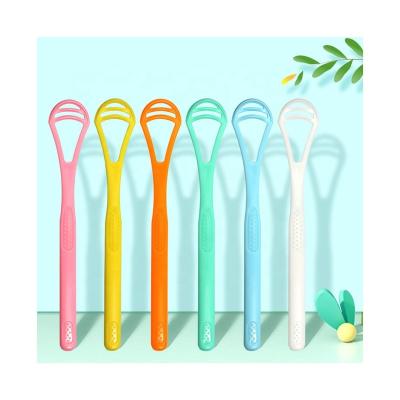 China Reusable New Style Tongue Coating Remover Serving Silicone Cleaning Oral Cavity Tongue Coating Brush for sale