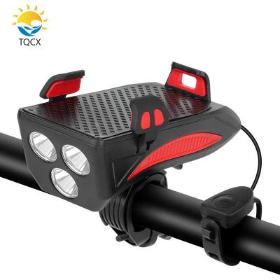 China 15.5*11*6CM Amazon Sales Mountain Bike Front Light Mobile Phone Bracket Hot Horn Light Bike Recycling Fill Light for sale