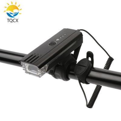 China ABS Sensor Mountain Smart Bicycle Front Light USB Charging LED Horn Lamp Recycling Head Light for sale