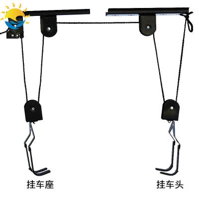 China New Design MTB Bike Bicycle Hanger Roof Mountain Bike Display Rack Bicycle Ceiling Parking Rack for sale