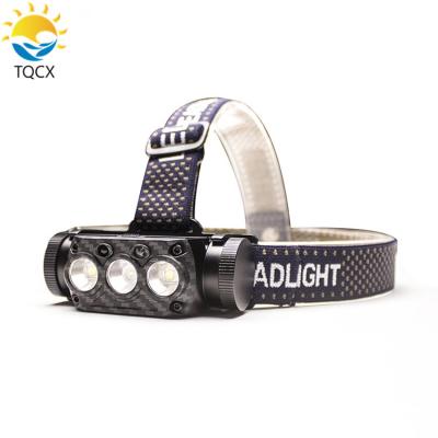 China High Lumen Emergency LED Flashlight Outdoor USB Rechargeable Mountain Bike Camping Head Light for sale