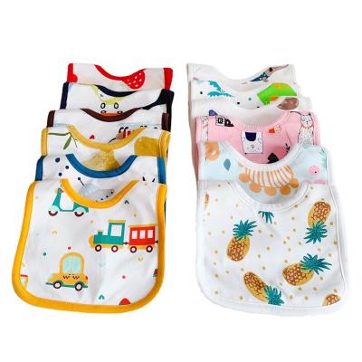 China Newborn Washable Bib Waterproof Style Baby Towel Saliva Cotton Bib Baby Towel Milk Bib Newborn Baby Male Summer Lightly for sale