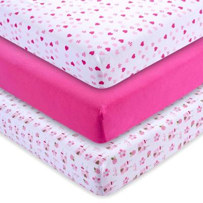 China Factory Wholesale Warm Good Quality Eco-Friendly Cotton Tank Top Disposable Amazon Baby Fitted Crib Sheet Set for sale