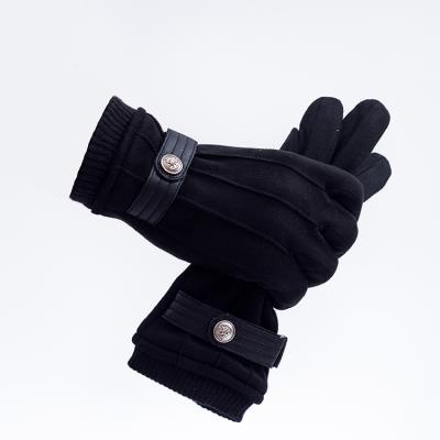 China New Fancy Daily Lifestyle Screw Cuff Cold Resistant Knitted Gloves For Men for sale