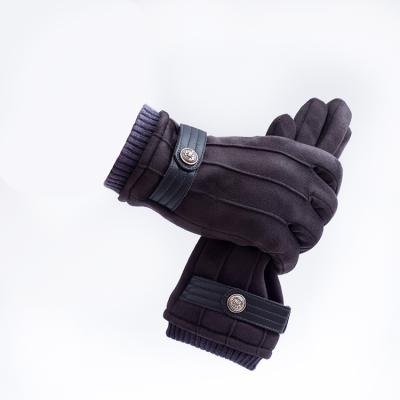 China New Daily Lifestyle Winter Motorcycle Driving Knitted Screw Cuff Gloves For Men for sale