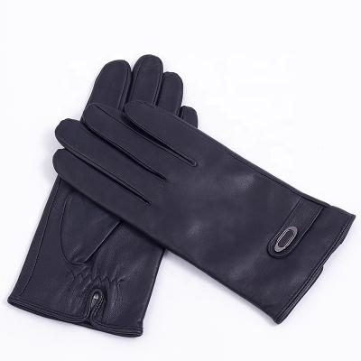 China Plain Customized Genuine Sheepskin Leather Gloves For Men Factory Directly Sell Cheaper Mens Winter Gloves for sale