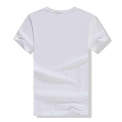 China Breathable ODE and OEM Customized 100% Cotton Plain White T Shirts Round Neck T-Shirt For Men Soft Smooth for sale