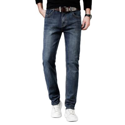 China Autumn Jeans Men's New Breathable Spring And Thin Feet Stretch Leisure Autumn And Winter Denim Pants High-end for sale