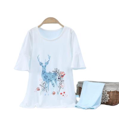 China Lanjing 2022 new modal casual spring children's home clothes set for air-conditioned children's baby pajamas clothes girls for sale