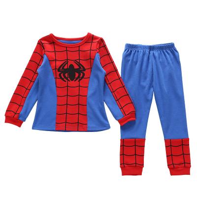 China Casual Children's Cotton Underwear Set Spring And Autumn Cotton Clothes Warm Autumn Pants Children Round Neck Boy Pajamas for sale