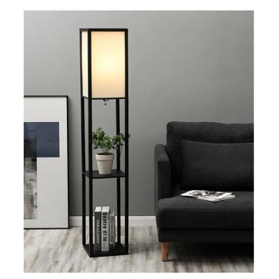 China New Residential Living Room Bedside Stand Three-Layer Vertical Floor Lamps for sale