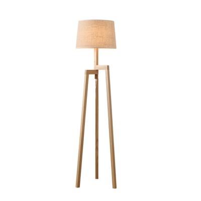 China New Residential Creative Dimmable Foldable Remote Control Solid Wooden Floor Lamps for sale