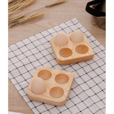 China Viable Small Size Can Be Customized Wooden Egg Tray Wholesale Egg Storage Box for sale