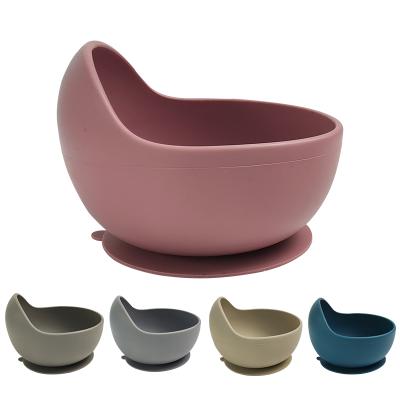 China BPA Free Silicone Baby Bowl Snail Bowl With Suction Bottom OEM ODM Factory Price High Quality Custom Logo Good for sale