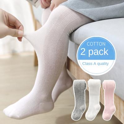 China Antibacterial Total Soft Breathable Knee High Baby Booties Spring Autumn Solid Pantyhose For Baby for sale