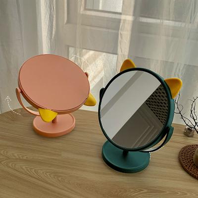 China Factory Price Popular Professional Plastic Desktop Makeup Portable Standing Mirror CLASSIC Design for sale