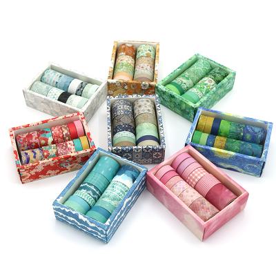 China Cheap Factory Price Heat Resistant DIY Sticker Washi Tape Tapes Beautiful Colorful Decorative Tape for sale