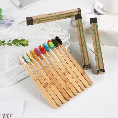 China Disposable Household Toothbrush OEM ODM Factory Price Laser Wooden Custom Logo for sale