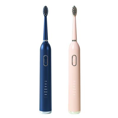 China High Quality Battery Operated Ready To Board Brush With 3 USB Heads Sonic Electric Toothbrush For Adult chargeable for sale