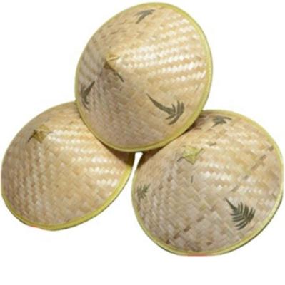 China China Wholesale Handmade Eco-friendly Straw Bamboo Sun Hat Farmer Fishing Rice Hat For Men for sale