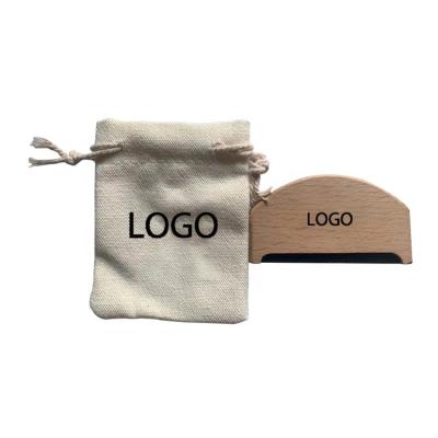 China Eco-Friendly Cashmere Private Label Manual Portable Pocket Comb Wool Woolen Comb With Bag for sale