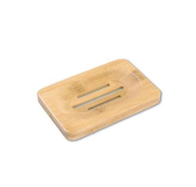 China Wholesale Chinese Laser Engraving LOGO Square Soap Holder Box Natural Wooden Bamboo Soap Dish For Bathroom for sale