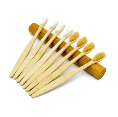 China Bamboo Charcoal Logo Wholesale Disposable Bamboo Toothbrush Custom Made Foldable Eco Friendly Toothbrush Biodegradable for sale